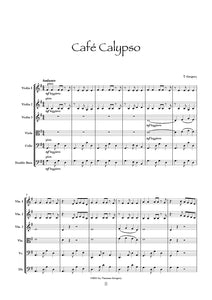 Cafe Calypso for String Ensemble by Thomas Gregory (PDF)