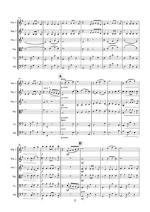 Cafe Calypso for String Ensemble by Thomas Gregory (PDF)